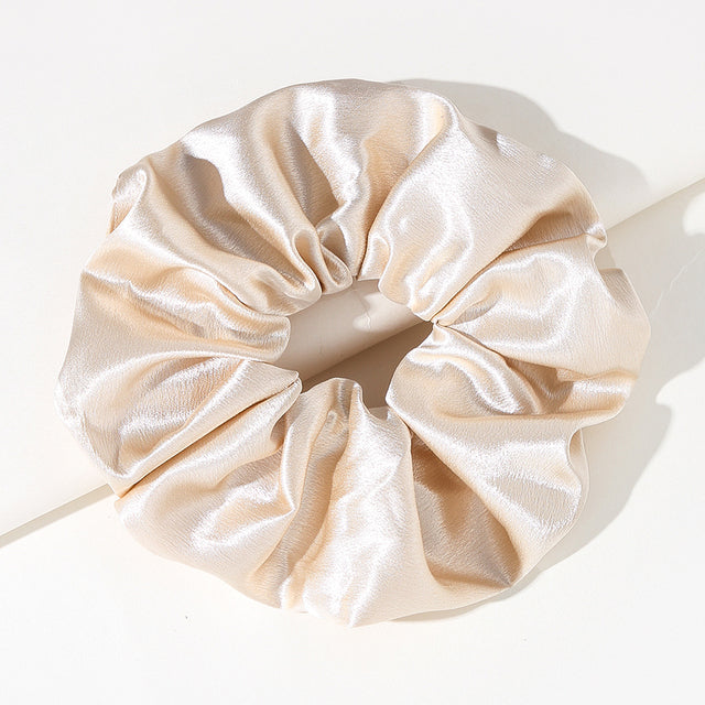 Satin oversized scrunchie hair tie