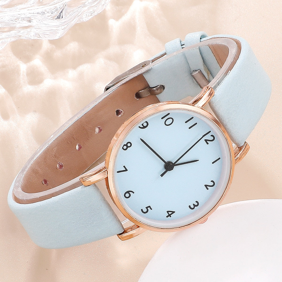Women's classic watch with a bracelet