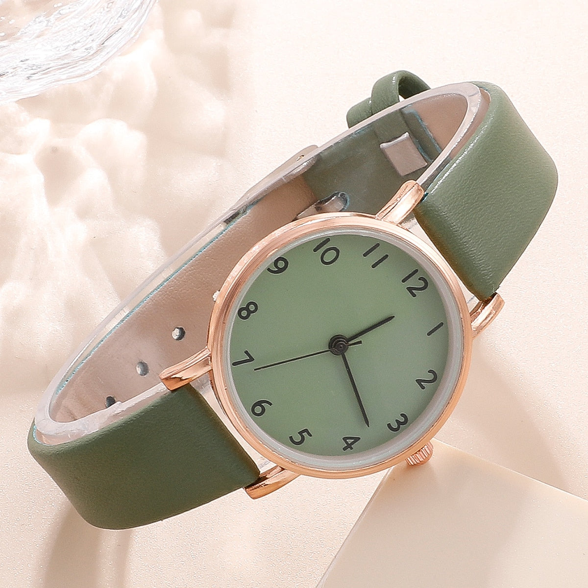 Women's classic watch with a bracelet