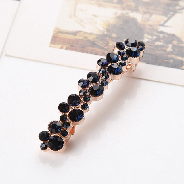 Long hair clip with zircons