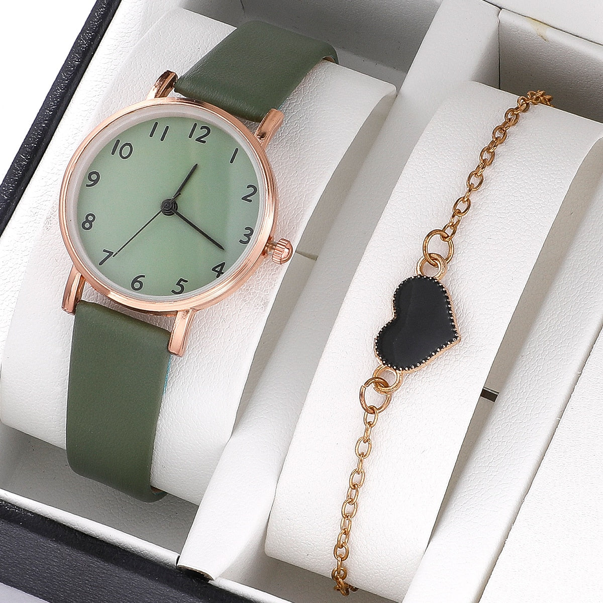 Women's classic watch with a bracelet