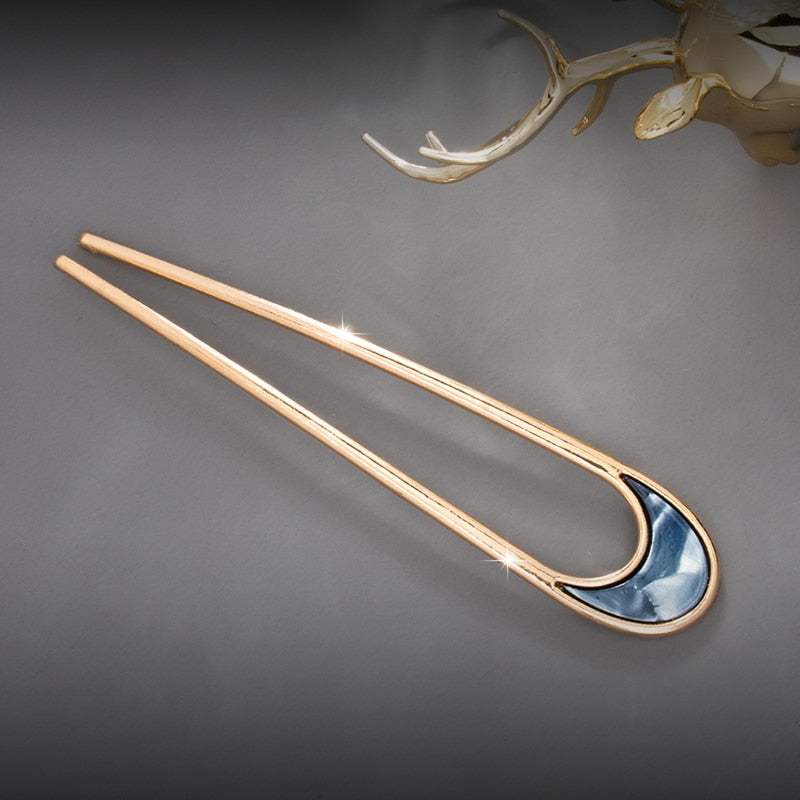 Hair slide with a colorful accent