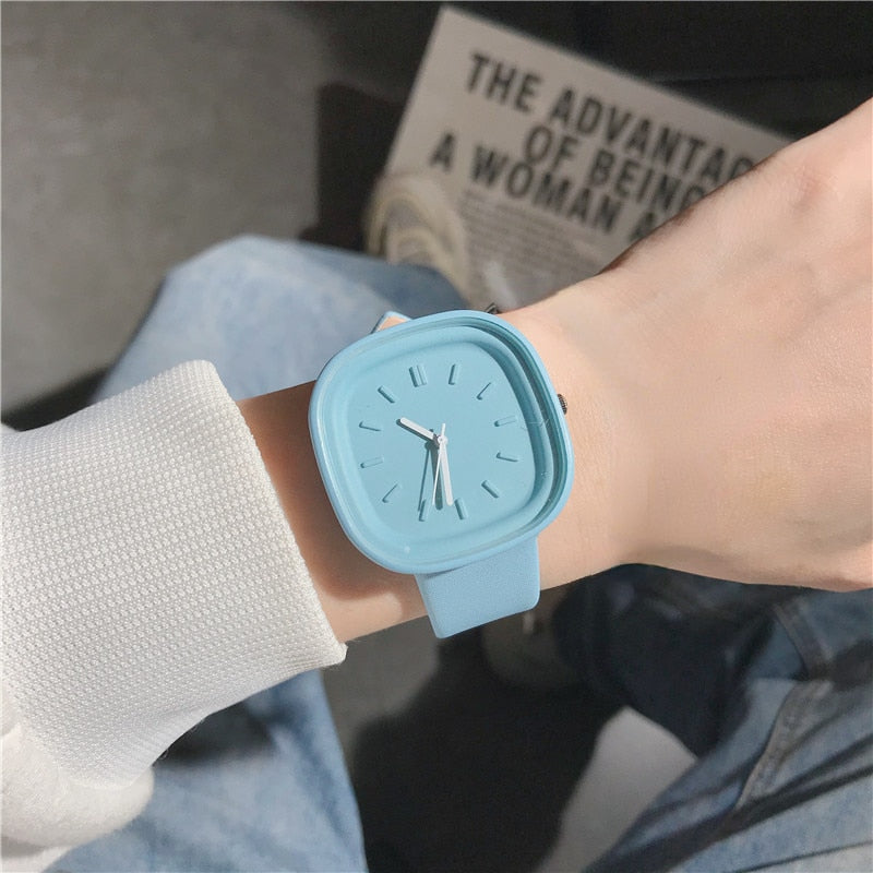 Minimalist silicone ladies watch