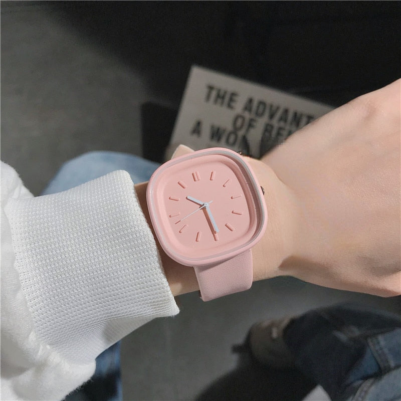 Minimalist silicone ladies watch