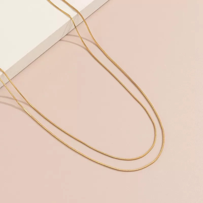 Double classic waist chain