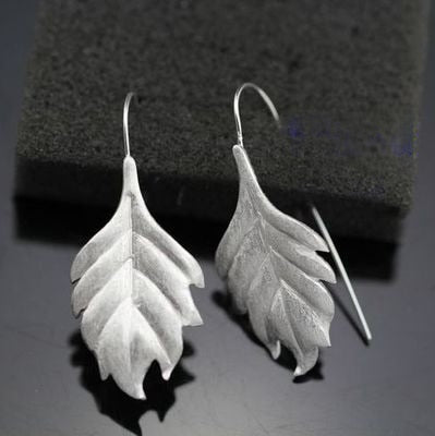 Leaf shaped earrings