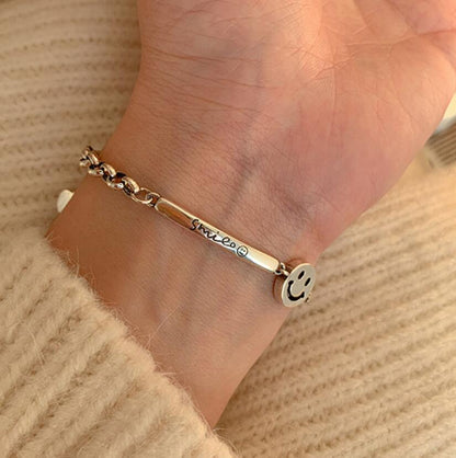 Bracelet with a smiley emoticon