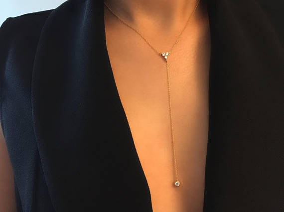 Minimalist long necklace