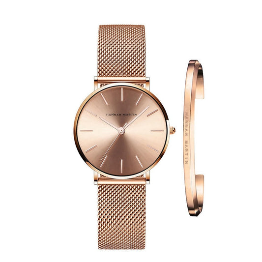 Women's watch with an open bracelet