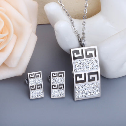 Geometric jewelry set