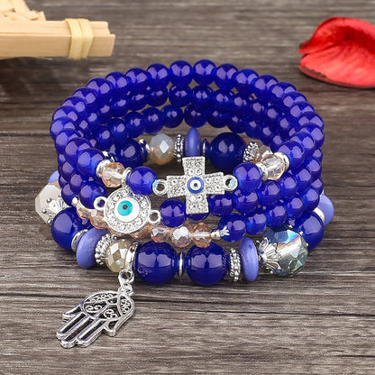 A set of bead bracelets