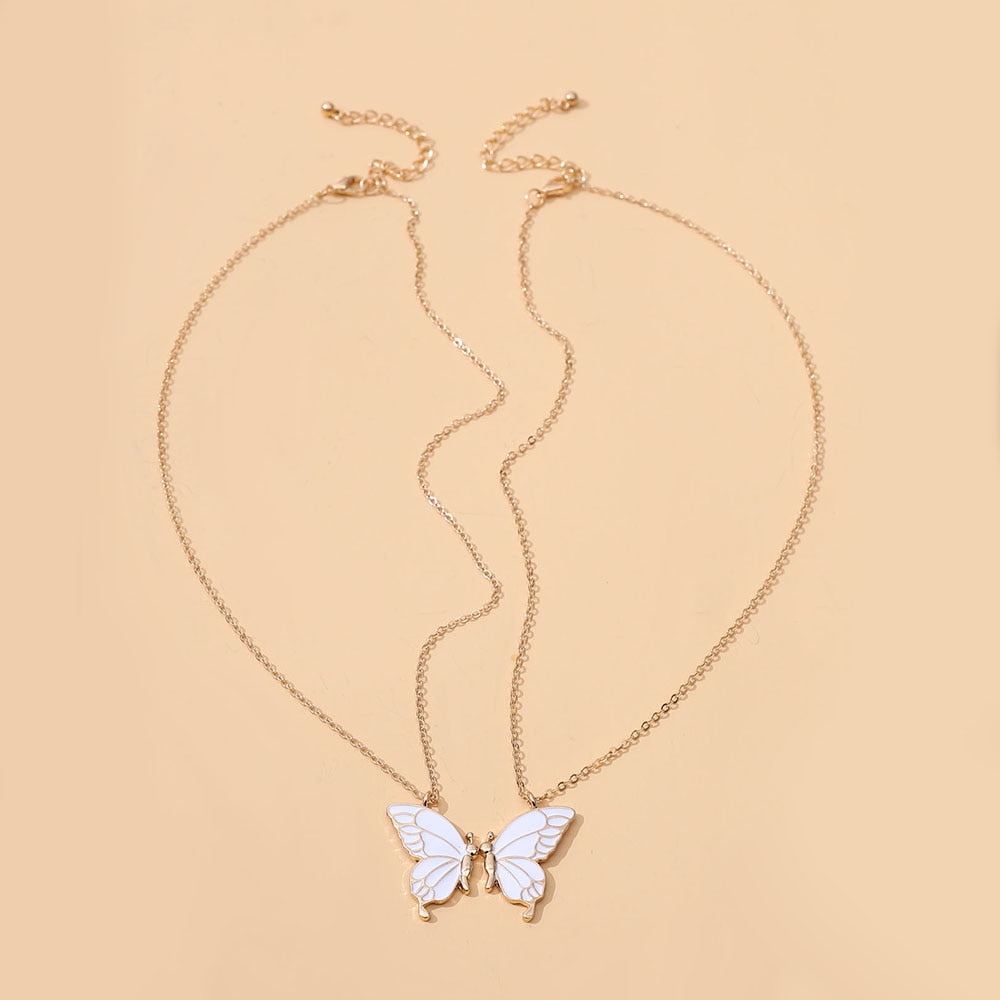 Butterfly necklace set