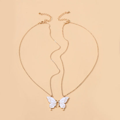 Butterfly necklace set