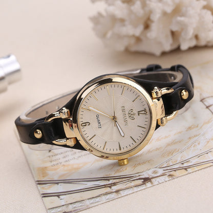 Ladies' watch on a thin strap