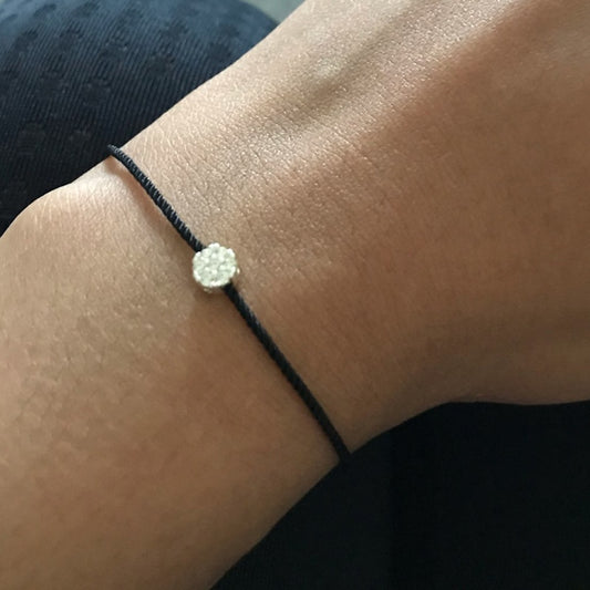 Minimalist bracelet with cubic zirconia