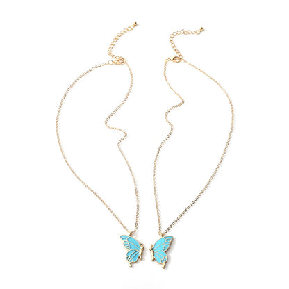 Butterfly necklace set