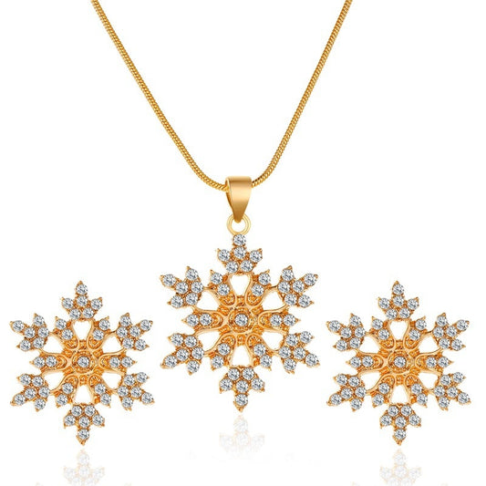 A set of jewelry - snowflakes