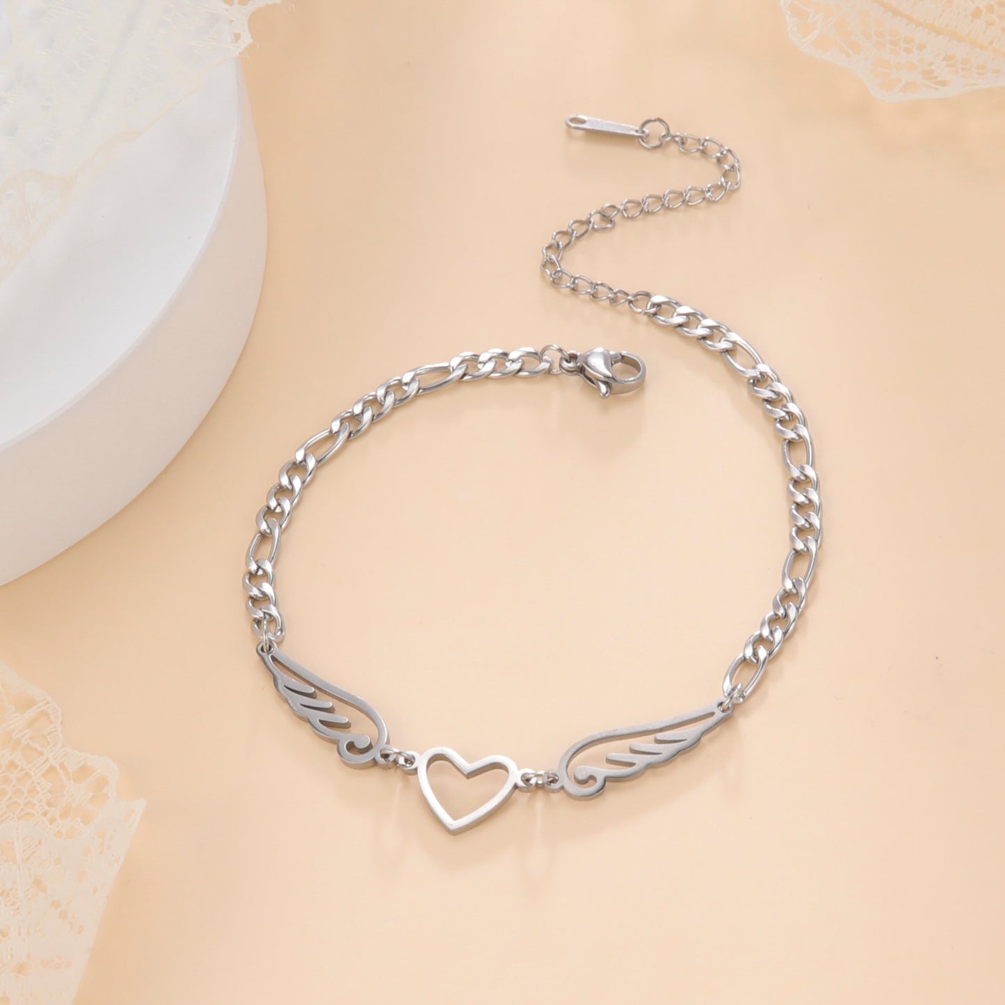 Heart ankle bracelet