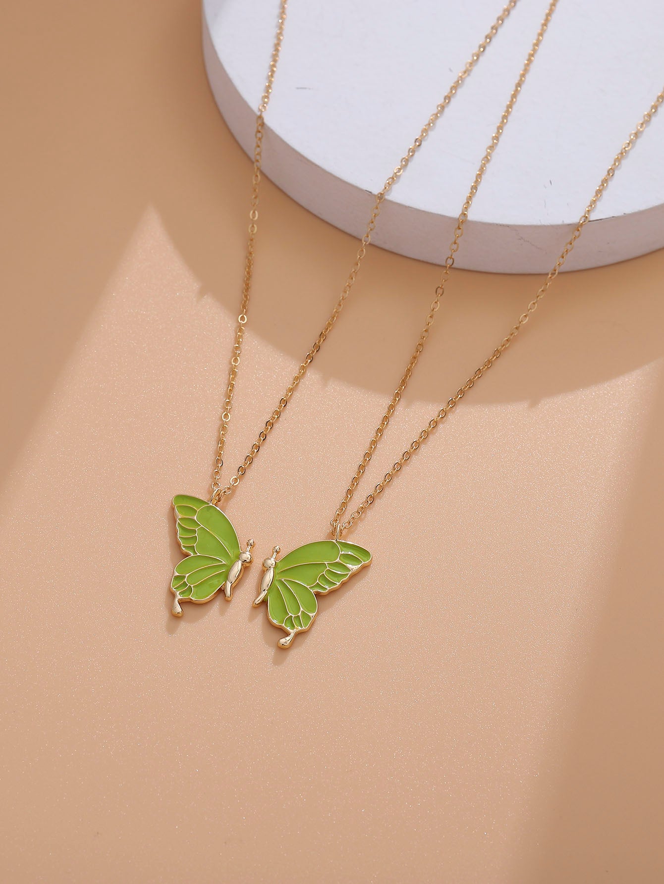 Butterfly necklace set