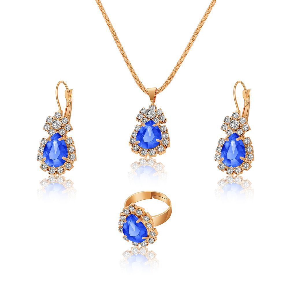 A set of jewelry with cubic zirconias