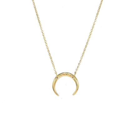 Necklace with a moon-shaped pendant