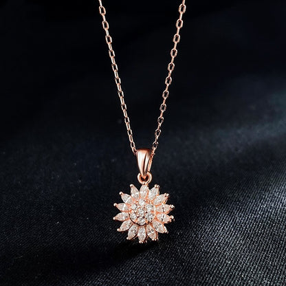 Necklace with a pendant in the shape of the sun