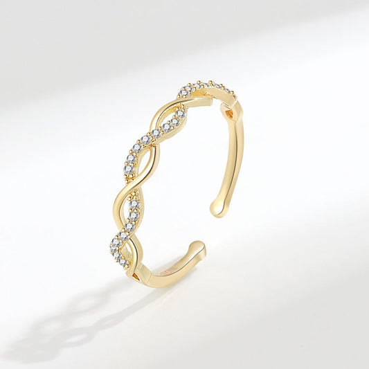 Minimalist braided ring