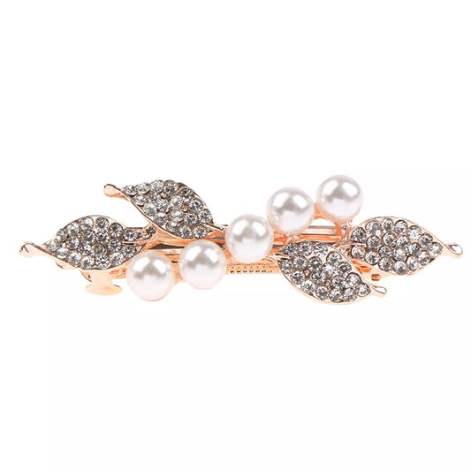 Hair clip with pearls