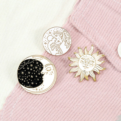 Astrological motif pins