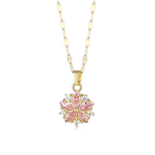 Necklace with a flower pendant