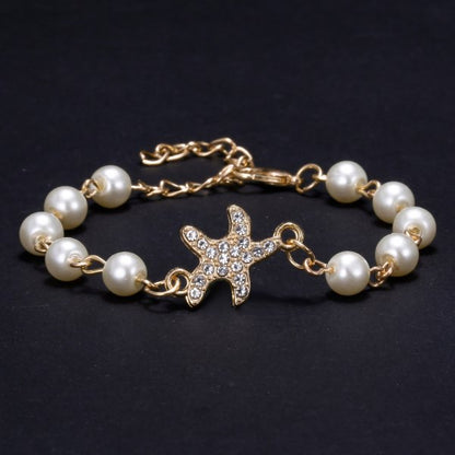 Bracelet imitating pearls