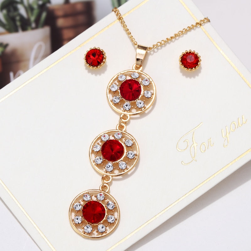 Jewelry set with zirconia