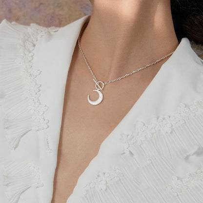 Necklace with a moon