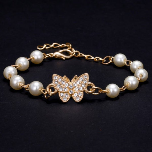 Bracelet imitating pearls