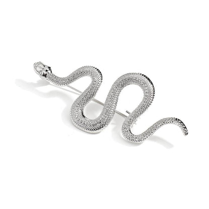 Snake motif brooch