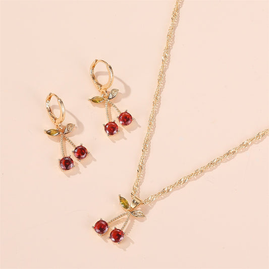 Jewelry set - cherries