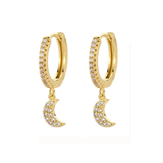 Earrings - moon