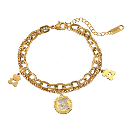 Bracelet with a teddy bear motif