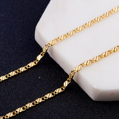 Gold-plated classic necklace