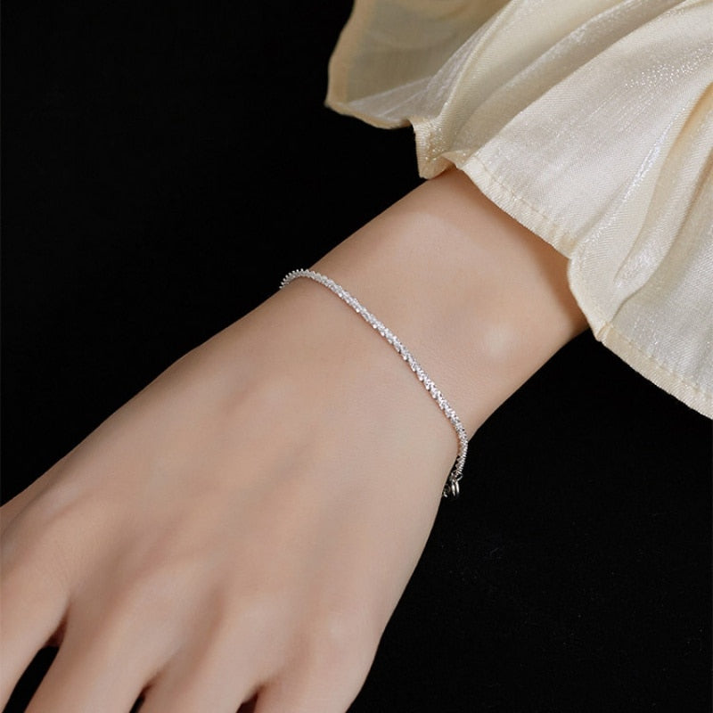 Silver minimalist bracelet