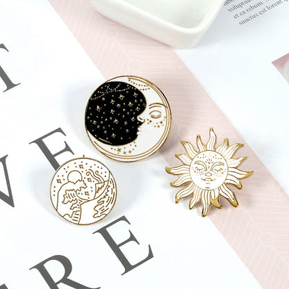 Astrological motif pins