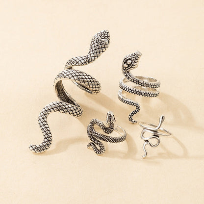 Snake Rings Set