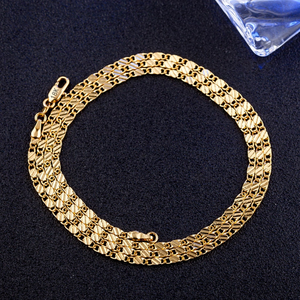 Gold-plated classic necklace