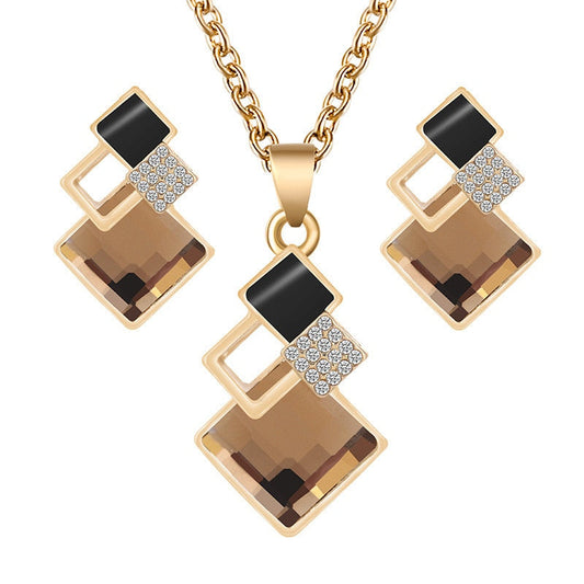 Geometric jewelry set