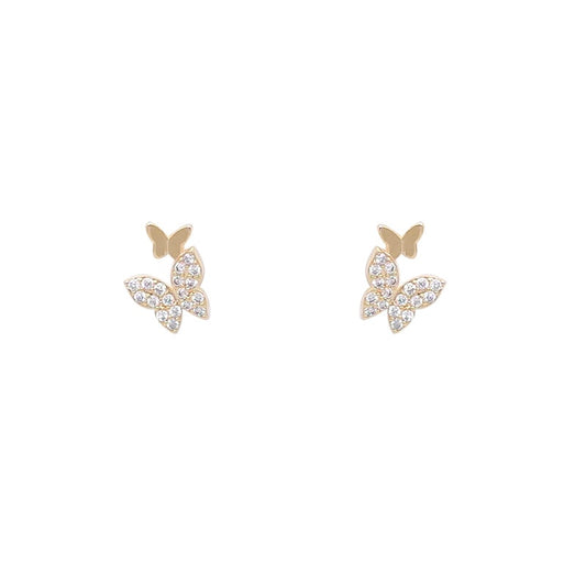 Minimalistic butterfly earrings