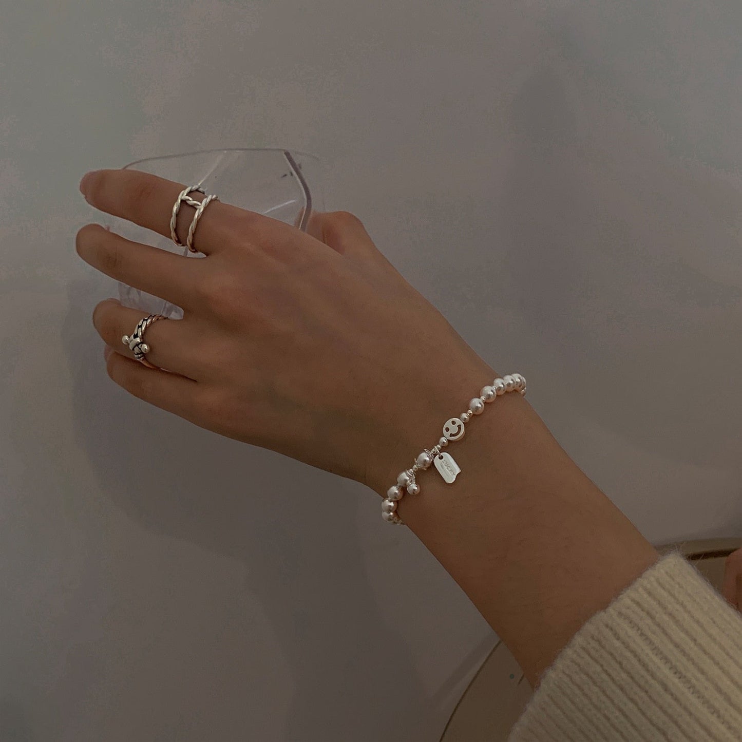 Silver lucky bracelet