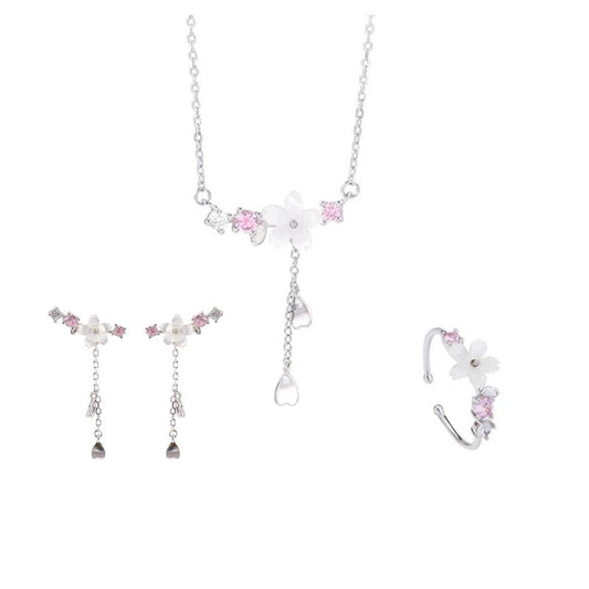 Silver jewelry set