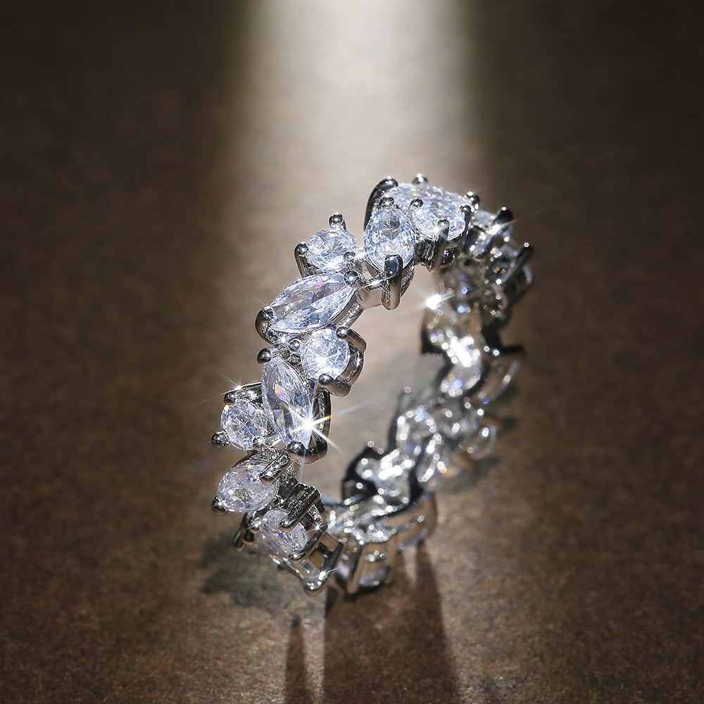 Cubic zirconia ring