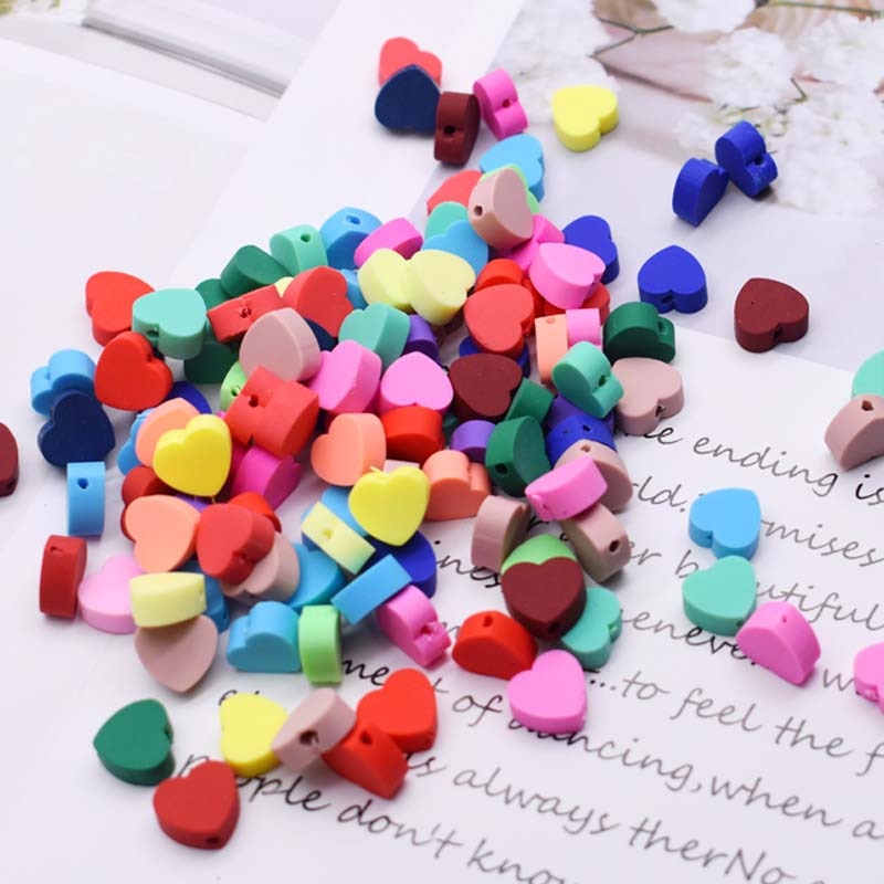 Jewelry beads - hearts