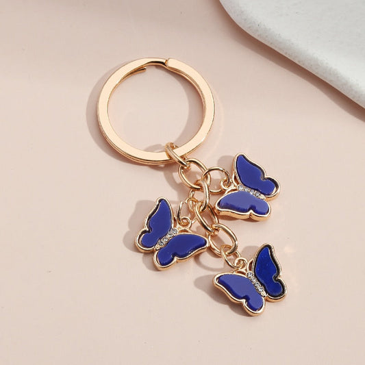 Butterfly motif keychain